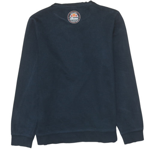 Ellesse Boys Black 16 Years Pullover Sweatshirt with Logo Print