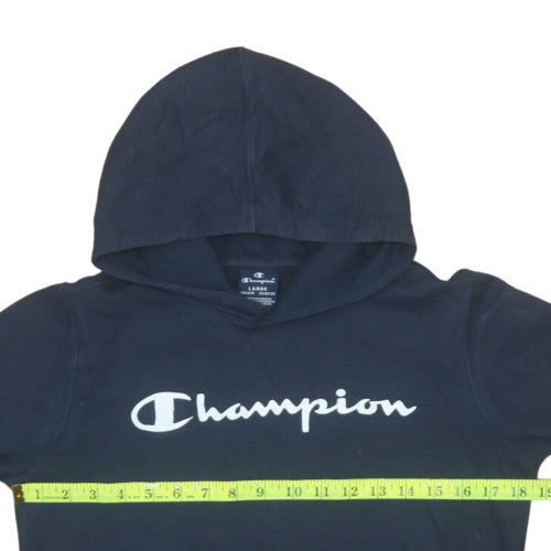 Champion Boys Navy Blue Pullover Hoodie Size 11-12 Years Cotton Blend
