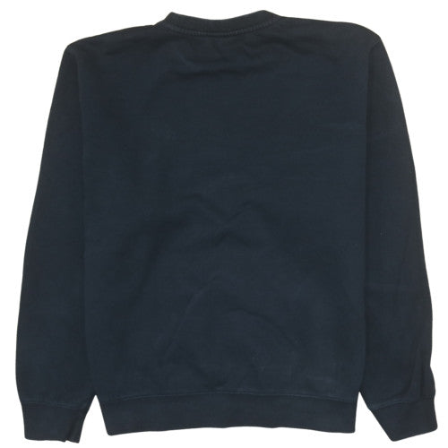 Nike Women Black M Crew Neck Pullover Sweatshirt Cotton Blend