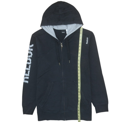 Reebok Men's Black XL Full Zip Hoodie Sportswear Fleece