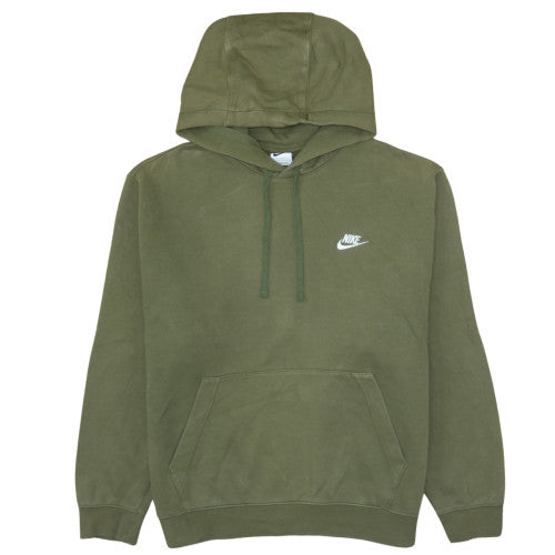 Nike Men's Green Pullover Hoodie Size L Cotton Blend Fleece