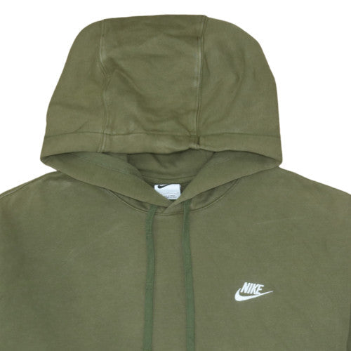 Nike Men's Green Pullover Hoodie Size L Cotton Blend Fleece