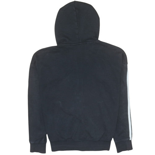 Adidas Womens Black XS Full Zip Hoodie with Logo & Pockets