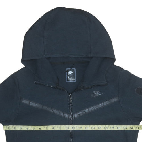 Nike Men's Black Full Zip Hoodie Size M Fleece Sweatshirt