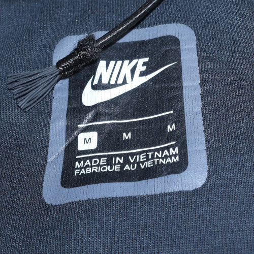 Nike Men's Black Full Zip Hoodie Size M Fleece Sweatshirt