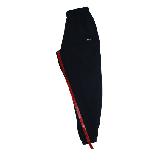 Slazenger Men Black L Jogger Sweatpants Elastic Waist Pockets