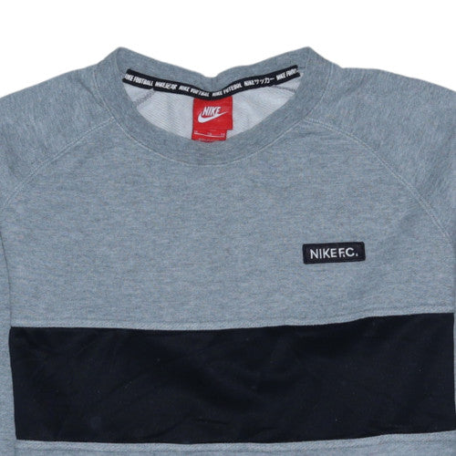 Nike Men's Grey XL Pullover Sweatshirt Crew Neck Sportswear