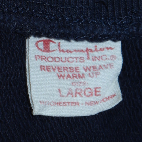 Champion Men's Grey Reverse Weave Embroidered Logo Sweatshirt Large