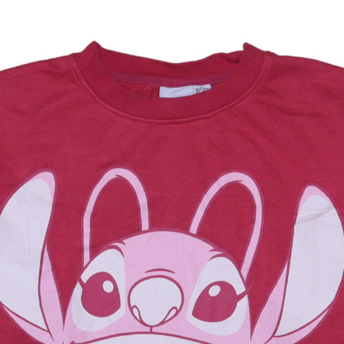 Disney Primark Women's Red Sweatshirt XL Angel Character Crew Neck