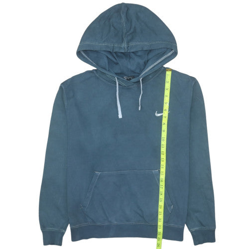 Nike Women Blue Pullover Hoodie M Cotton Blend Casual Sweatshirt