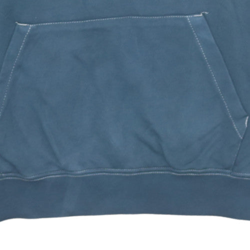 Nike Women Blue Pullover Hoodie M Cotton Blend Casual Sweatshirt