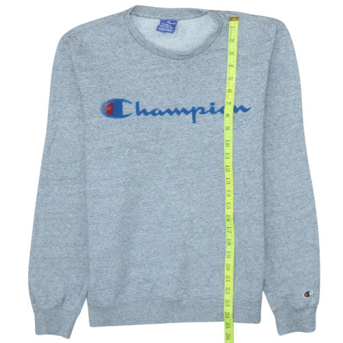 Champion Men's Grey Small Pullover Sweatshirt Crew Neck Logo