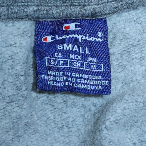 Champion Men's Grey Small Pullover Sweatshirt Crew Neck Logo