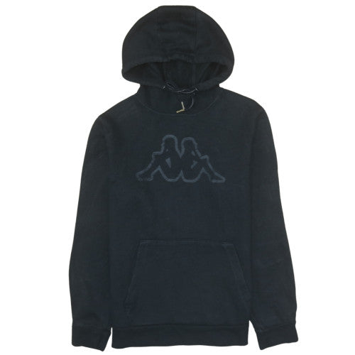 Kappa Men's Black Medium Pullover Hoodie Sweatshirt with Logo