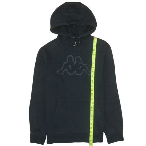 Kappa Men's Black Medium Pullover Hoodie Sweatshirt with Logo