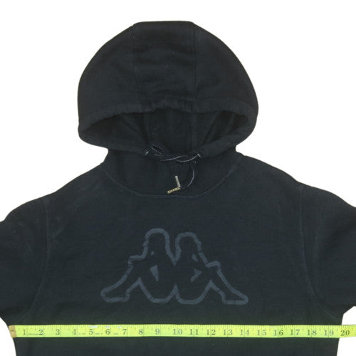 Kappa Men's Black Medium Pullover Hoodie Sweatshirt with Logo