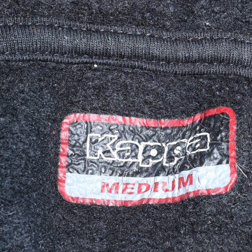 Kappa Men's Black Medium Pullover Hoodie Sweatshirt with Logo