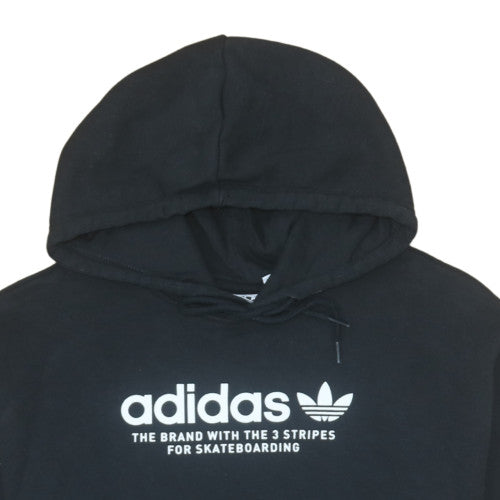 Adidas Men's Black Pullover Hoodie Size M Skateboarding Fleece