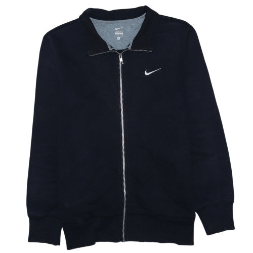 Nike Men's Black Cotton Blend Full Zip Track Jacket L