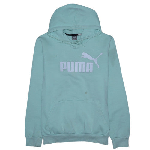 Puma Womens Blue XL Pullover Hoodie Sweatshirt Casual Athletic