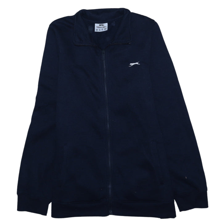 Slazenger Women's Navy Full Zip Sweatshirt UK 16 Relaxed Fit