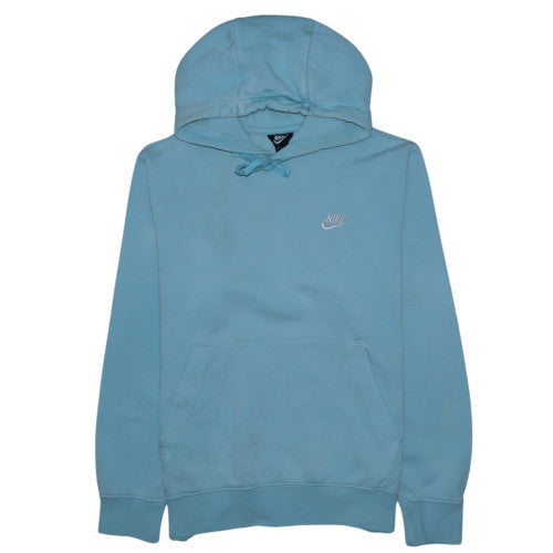 Nike Mens Blue Pullover Hoodie Small Fleece Regular Fit