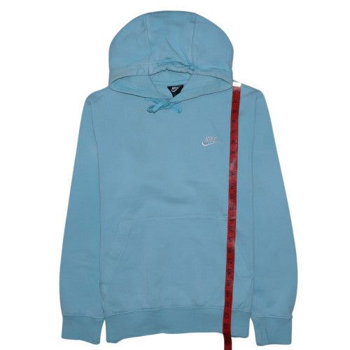 Nike Mens Blue Pullover Hoodie Small Fleece Regular Fit