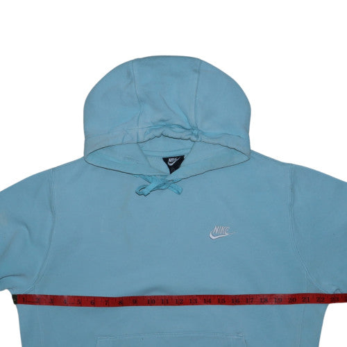 Nike Mens Blue Pullover Hoodie Small Fleece Regular Fit