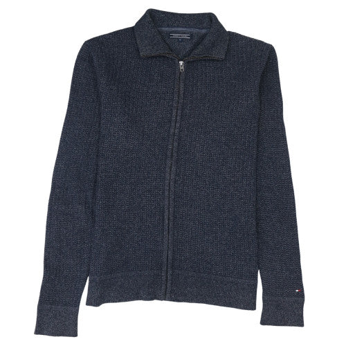 Tommy Hilfiger Men's Blue Full Zip Cotton Blend Track Jacket XL