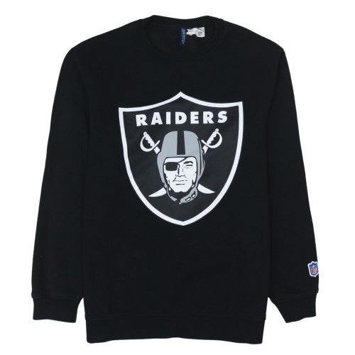 H&M Mens Black Raiders Crew Neck Pullover Sweatshirt Size M