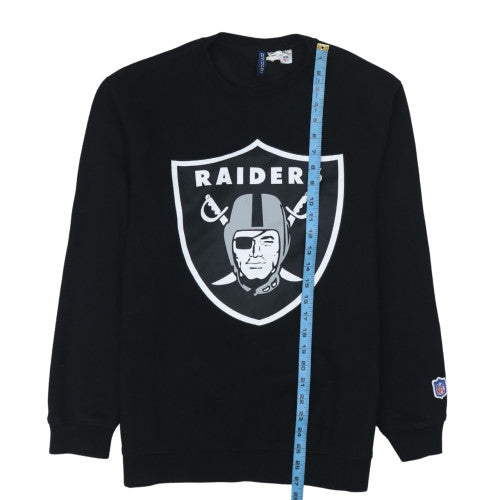 H&M Mens Black Raiders Crew Neck Pullover Sweatshirt Size M