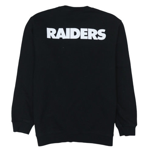 H&M Mens Black Raiders Crew Neck Pullover Sweatshirt Size M