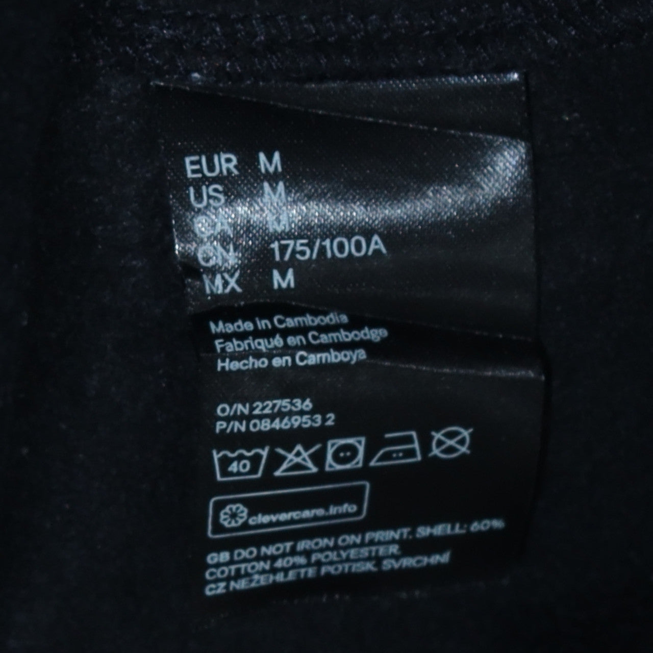 H&M Mens Black Raiders Crew Neck Pullover Sweatshirt Size M