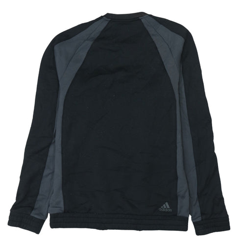 Adidas Men's Black Small Pullover Sports Sweatshirt Long Sleeve