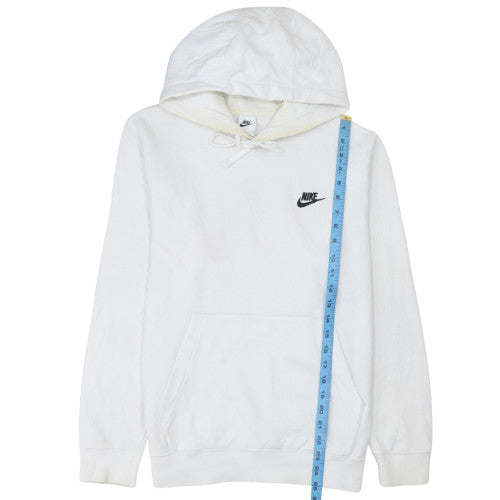 Nike Men's White Small Pullover Hoodie Cotton Blend Classic Fit