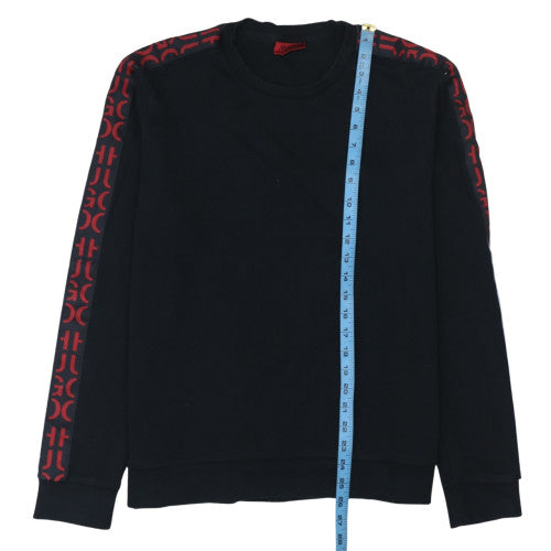 Hugo Boss Men's Black Logo Sleeve Pullover Sweatshirt XL