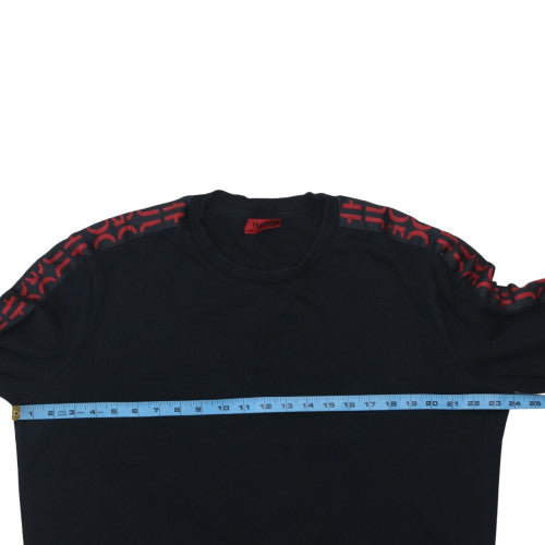 Hugo Boss Men's Black Logo Sleeve Pullover Sweatshirt XL