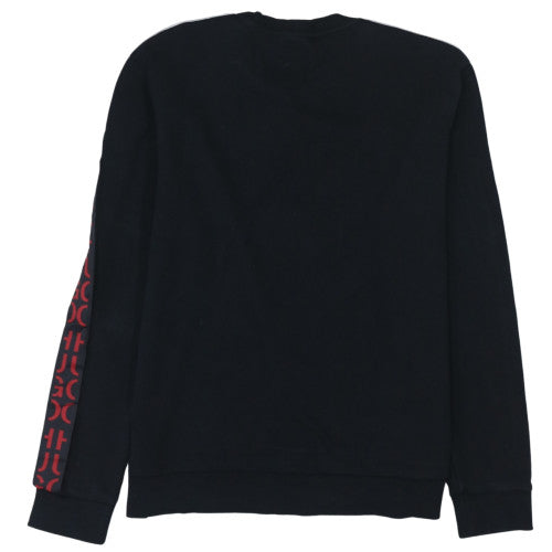 Hugo Boss Men's Black Logo Sleeve Pullover Sweatshirt XL