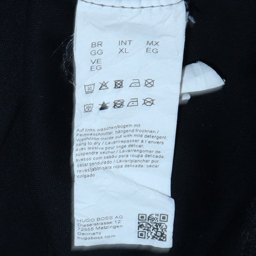 Hugo Boss Men's Black Logo Sleeve Pullover Sweatshirt XL