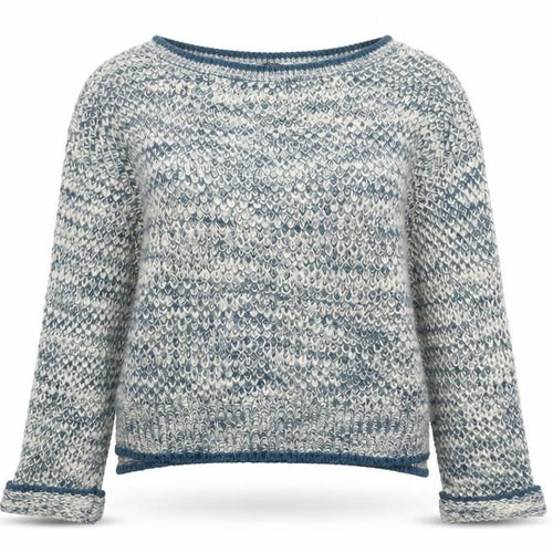 Atmosphere Women Blue Chunky Knit Boat Neck Jumper Size 14
