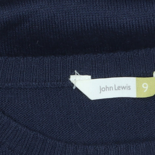 John Lewis Girls Multicoloured Stripe Knit Sweater Dress 9 Years