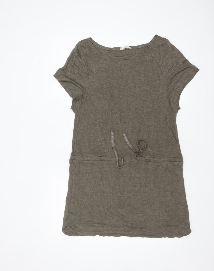 Les Essentiels by 146 Women’s Brown Linen T-Shirt Dress Size L