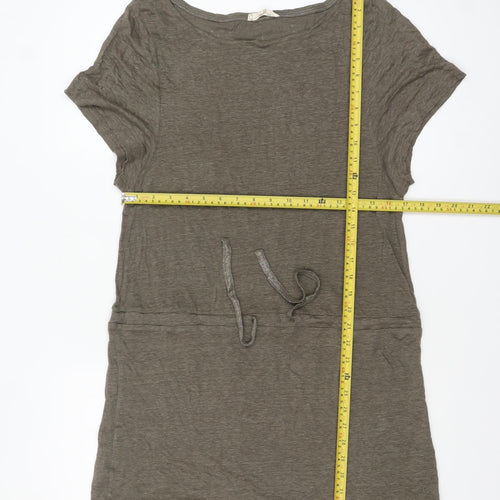Les Essentiels by 146 Women’s Brown Linen T-Shirt Dress Size L