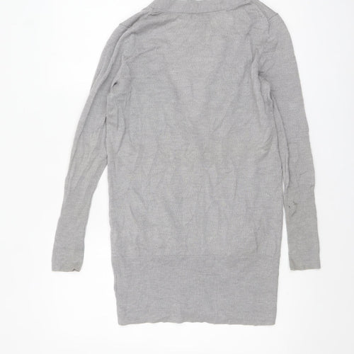 Gap Women Grey XS Cardigan 100% Merino Wool Long Sleeve Knit