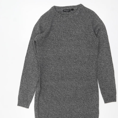 Brave Soul Women's Grey Knit Long Sleeve Pullover Jumper Size 10