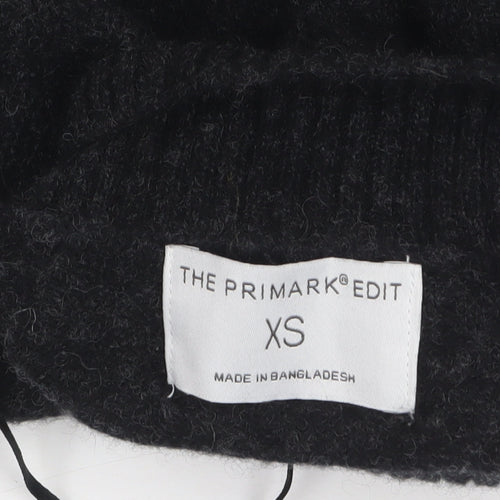 Primark Women’s Black High Neck Jumper Dress XS Knit Winter Style