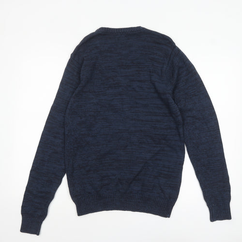Next Boys Navy Christmas Santa Crew Neck Jumper 15 Years 100% Cotton