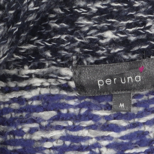Marks and Spencer Per Una Women’s Blue Fair Isle Knit Cardigan M