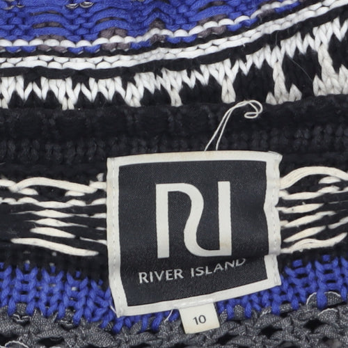 River Island Women's Multicoloured Size 10 Chunky Knit Cardigan