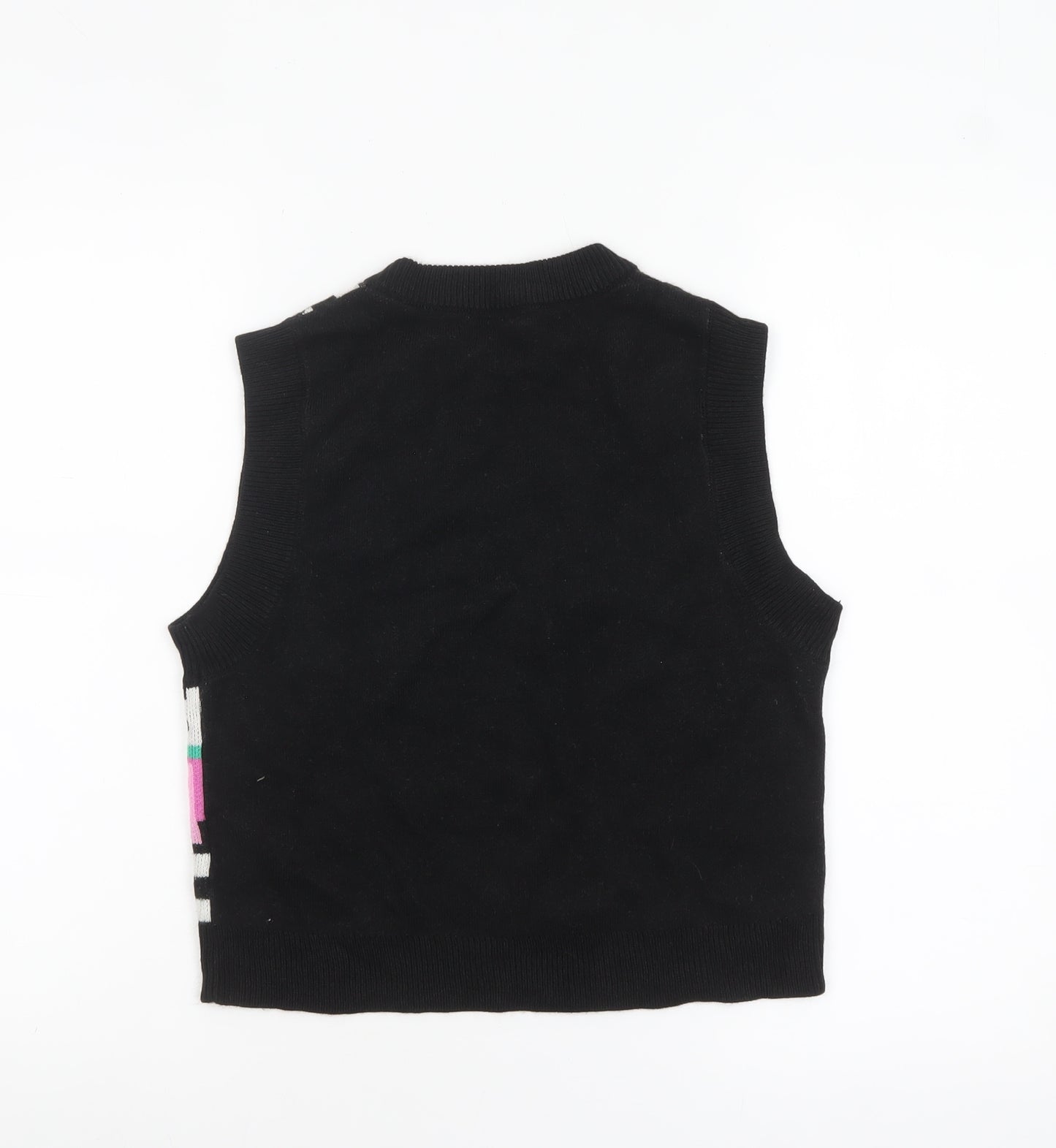 H&M Divided Women's Multicoloured Sleeveless Knit Vest 2XS
